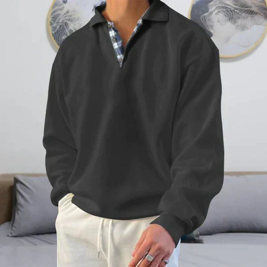Kevin | Langærmet poloshirt til mænd
