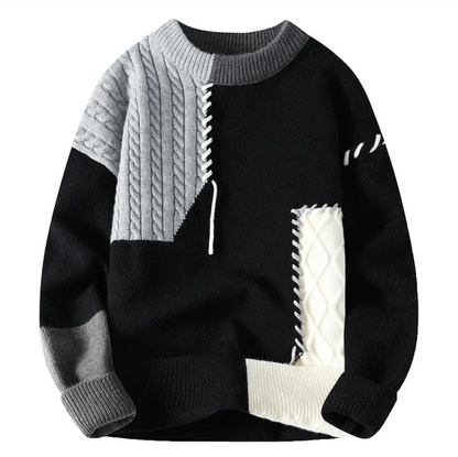 Vera - Stilfuld patchwork sweater