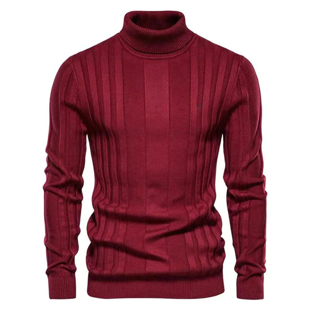 Gabriel - Klassisk rullekravesweater til mænd