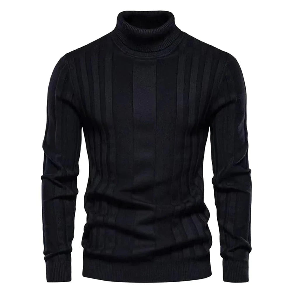 Gabriel - Klassisk rullekravesweater til mænd
